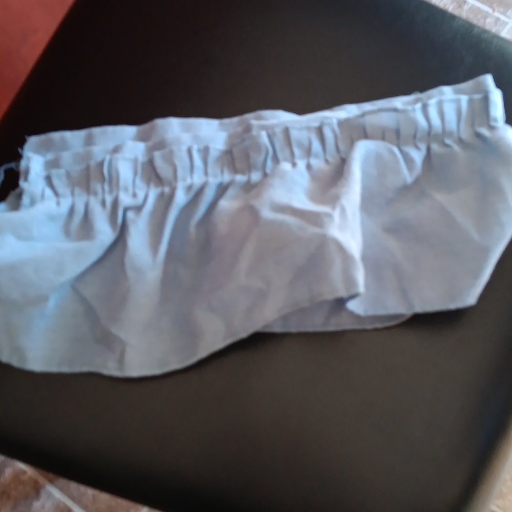 Blue Ruffled Curtains - Picture 5 of 6